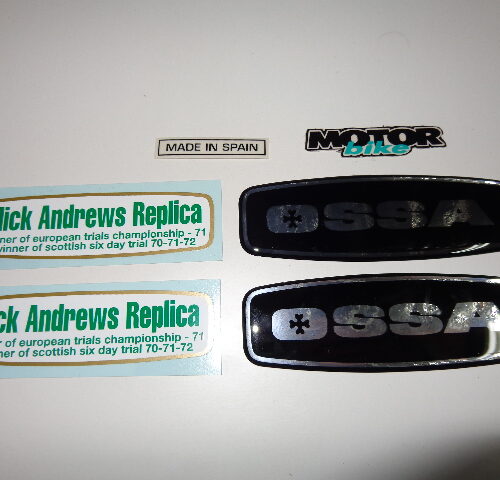 ADHESIVOS OSSA MICK ANDREWS JUEGO (5 UNID).