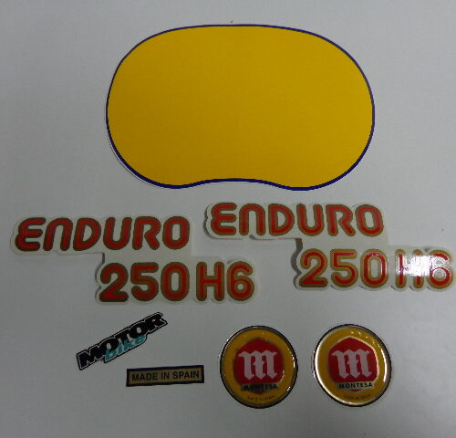 ADHESIVOS MONTESA ENDURO 250 H6 JUEGO DE 6 UNID.