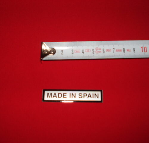 ADHESIVO MADE IN SPAIN PLATA