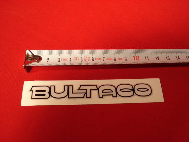 ADHESIVO BULTACO BLANCO 11X1,50 BLANCO