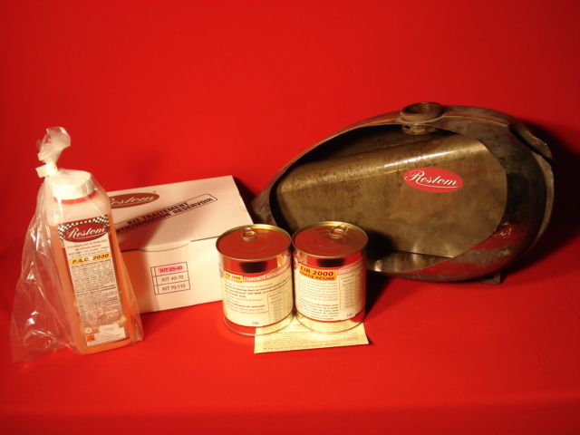 KIT TRATAMIENTO DEPOSITO GASOLINA RESTOM DE 25 A 40 LITROS