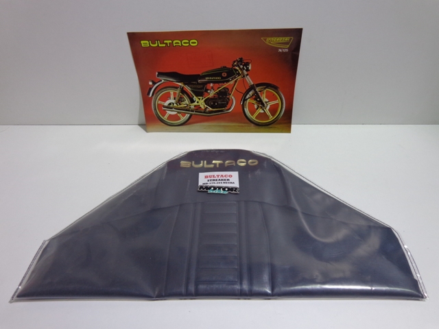 Funda asiento bultaco streaker 75 y 125 negra