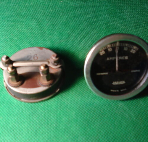 AMPERIMETRO MOTO ANTIGUA DE 52 DIAMETRO, JAEGER