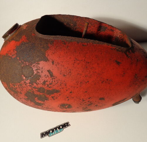 DEPOSITO ROJO REDONDO AÑOS 50