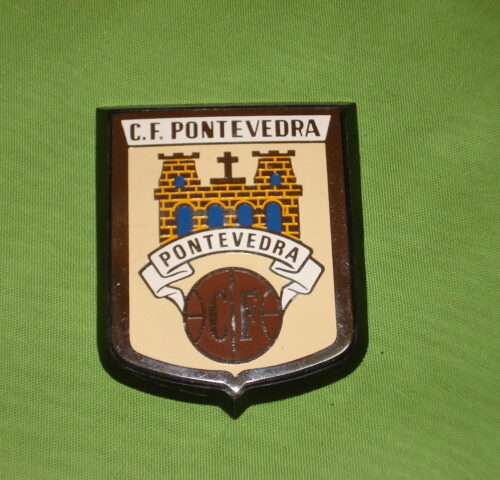 PLACA METALICA CLUB FUTBOL PONTEVEDRA 6X8 CON MARCO