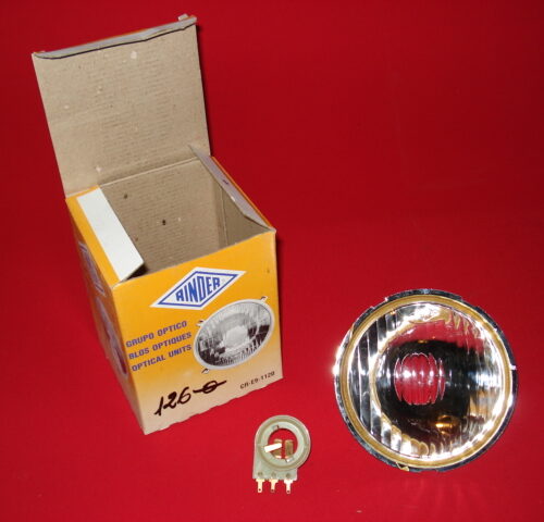 OPTICA DE 126 mm DIAMETRO CON POPRTA LAMPARAS