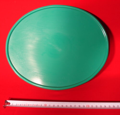 PORTA NUMEROS OVALADO PLASTICO VERDE