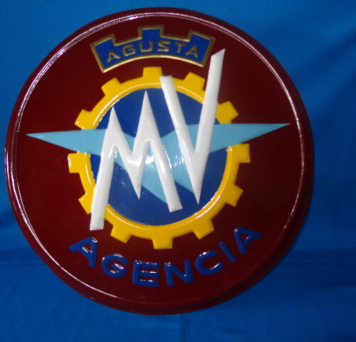 LETRERO MV DE 60 CM DIÁMETRO