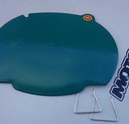 PORTA NUMEROS MONTESA CAPPRA VERDE CON ADHESIVO Y CLIPS