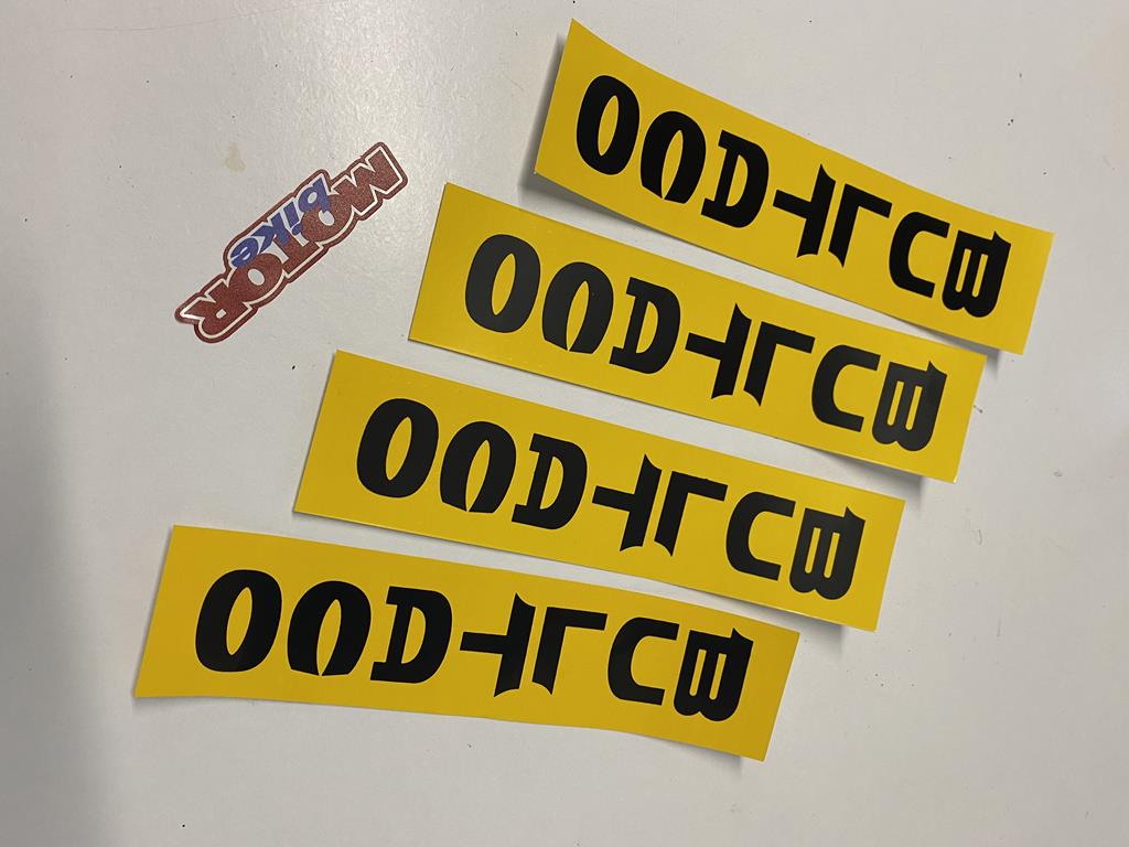 4 Adhesivos Bultaco para horquilla