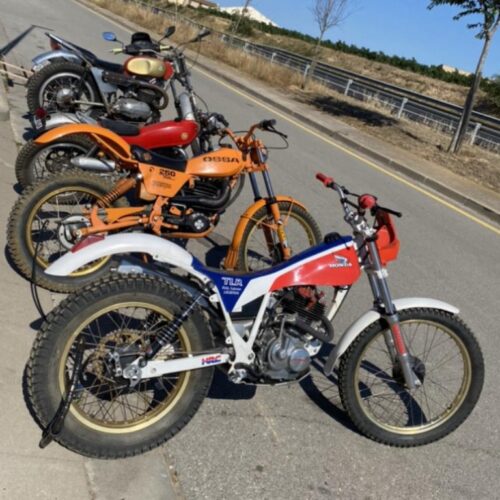 Honda TLR 200, Ossa 250 trial, Bultaco Sammy Miller